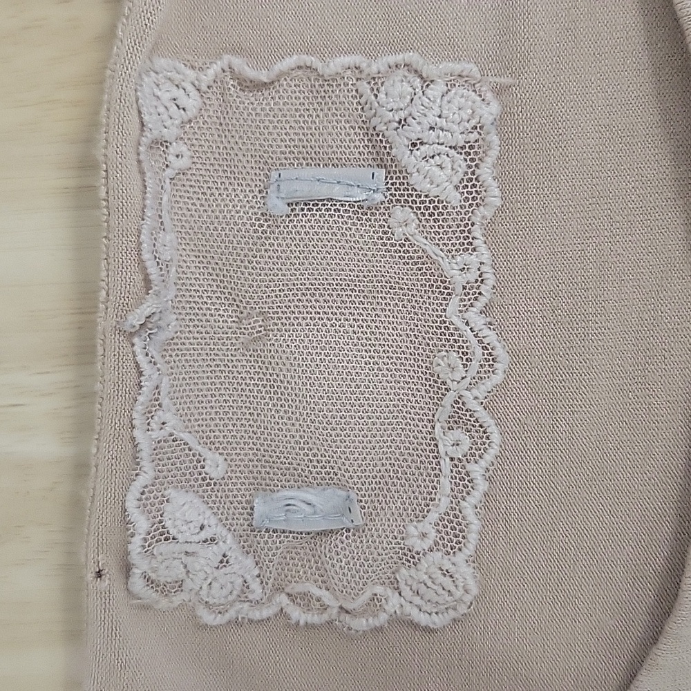 Tan stretchy longer short sleeve womens XL tunic tee longer length too! - Picture 6 of 6